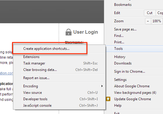 Making ShipStation a Native Windows App Using Google Chrome - Step 2 Making ShipStation a Native Windows App Using Google Chrome - Step 2