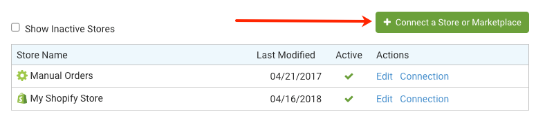 Connect a Store Image