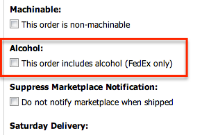 FedEx Alcohol Shipment