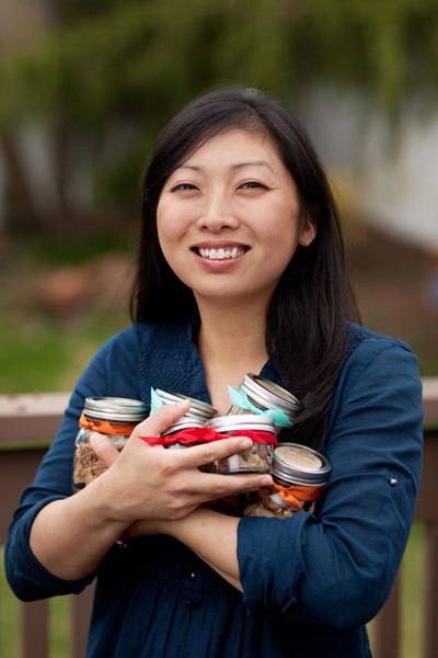 Caramel Jar's Nicole with some tasty salted caramels