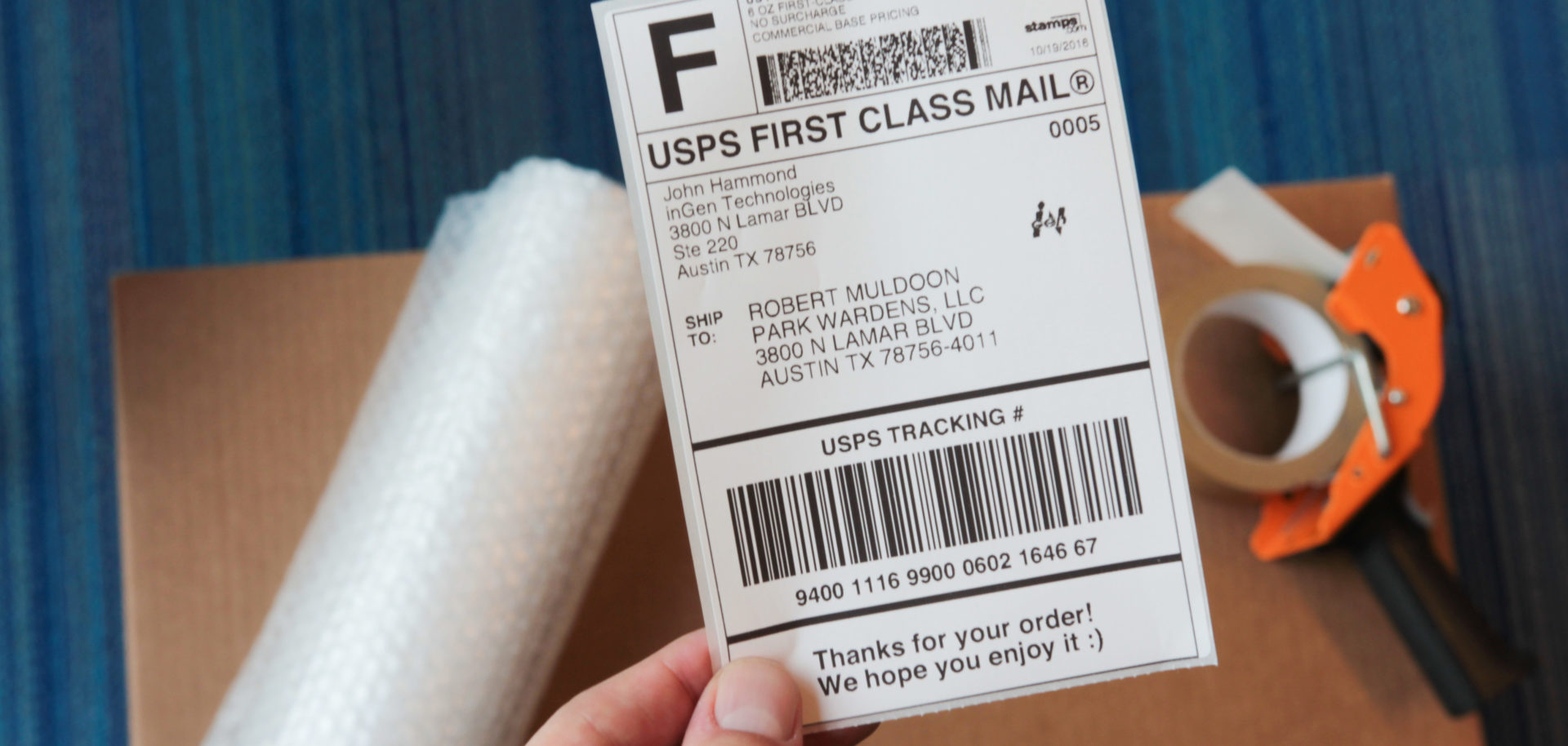 branded shipping labels
