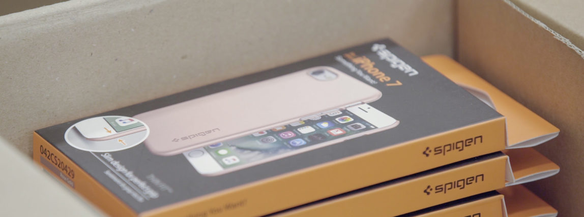 Spigen smartphone case screen protector company uses ShipStation and topShelf