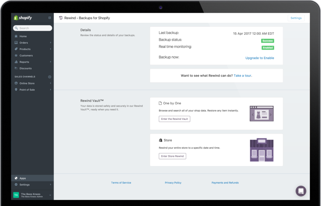 Backups for Shopify - FAQ - Rewind