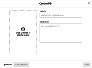 Pinterest Create Pin