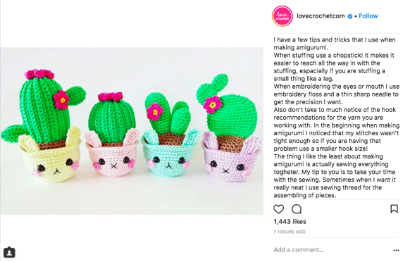 Instagram Marketing - Love Crochet