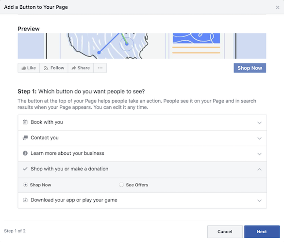 Facebook Page for Your Business - Add a Button to Your Page