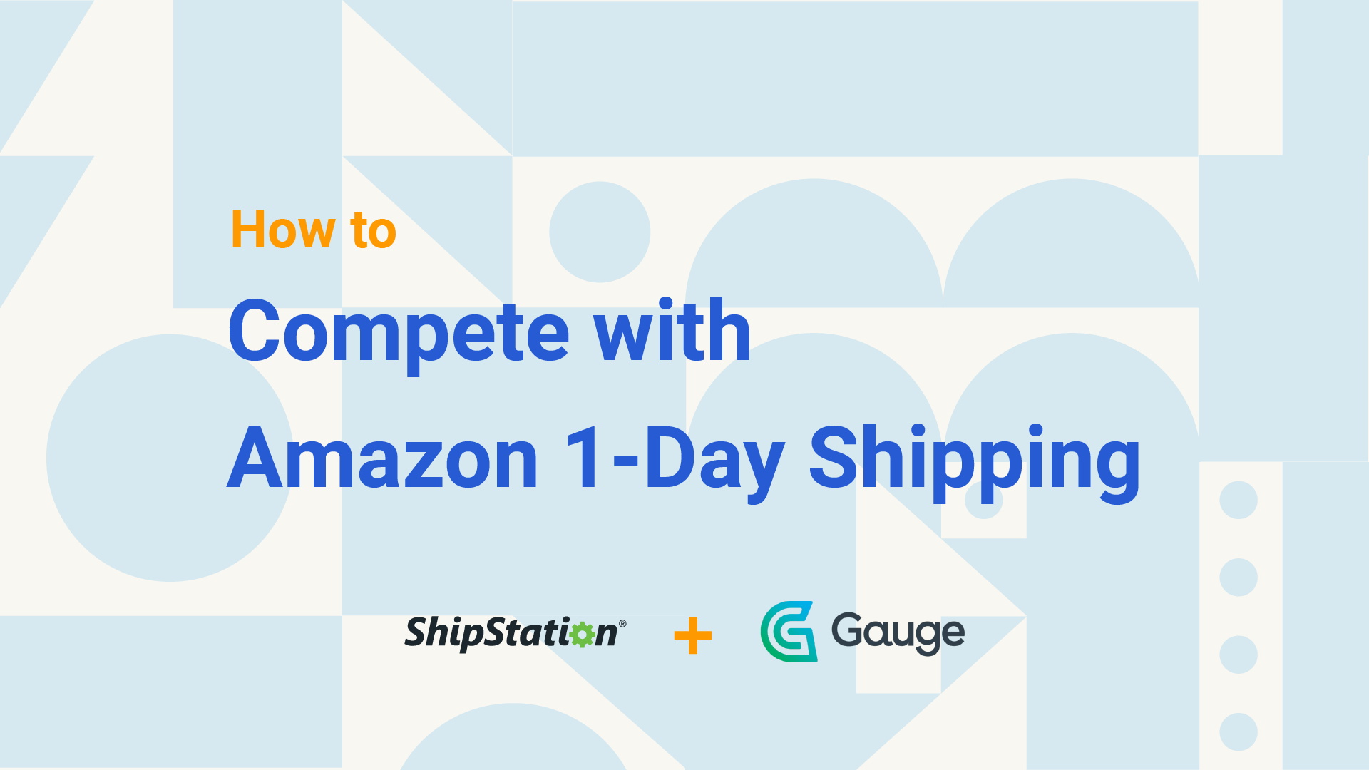 how to compete with amazon 1-day shipping