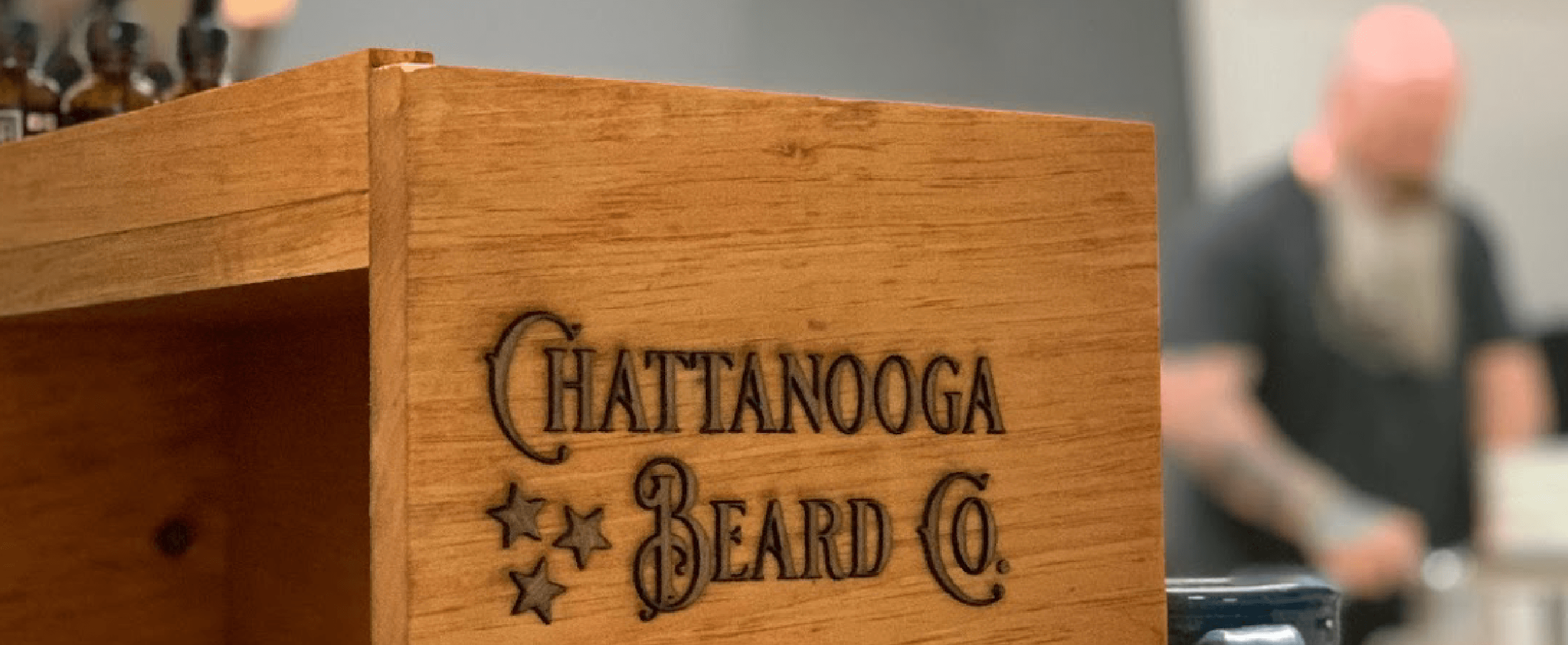 chattanooga beard co. wooden box