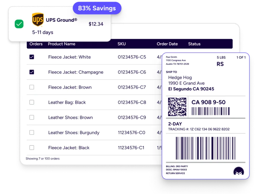 shipping label solutions