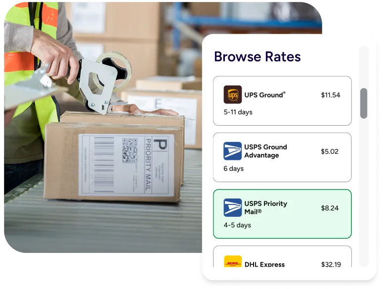 Selecting USPS vs other international carriers
