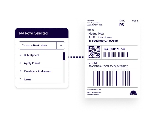 printing shipping labels with shipstation connect