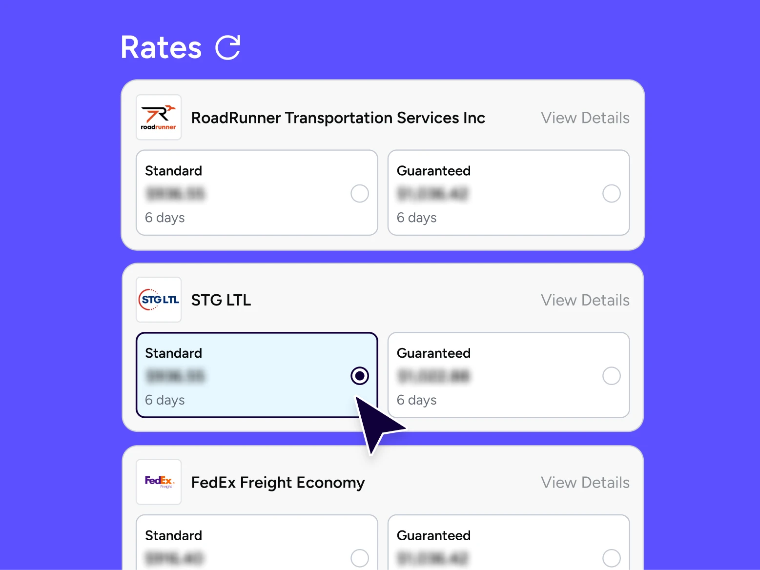 freight options