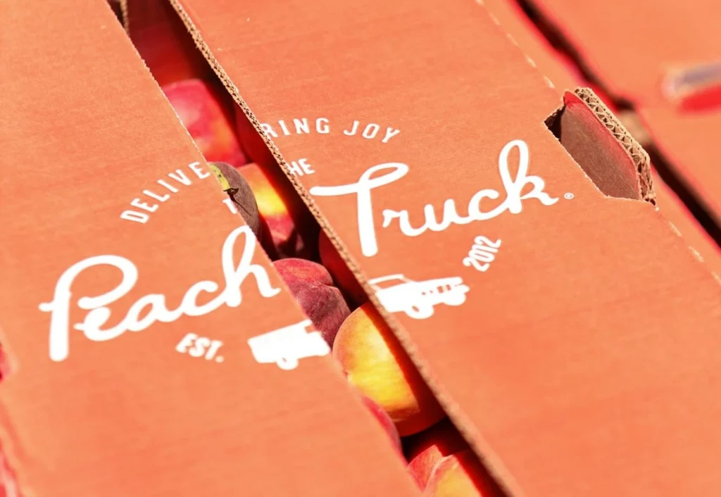 the peach truck box