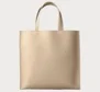 Leather tote bag